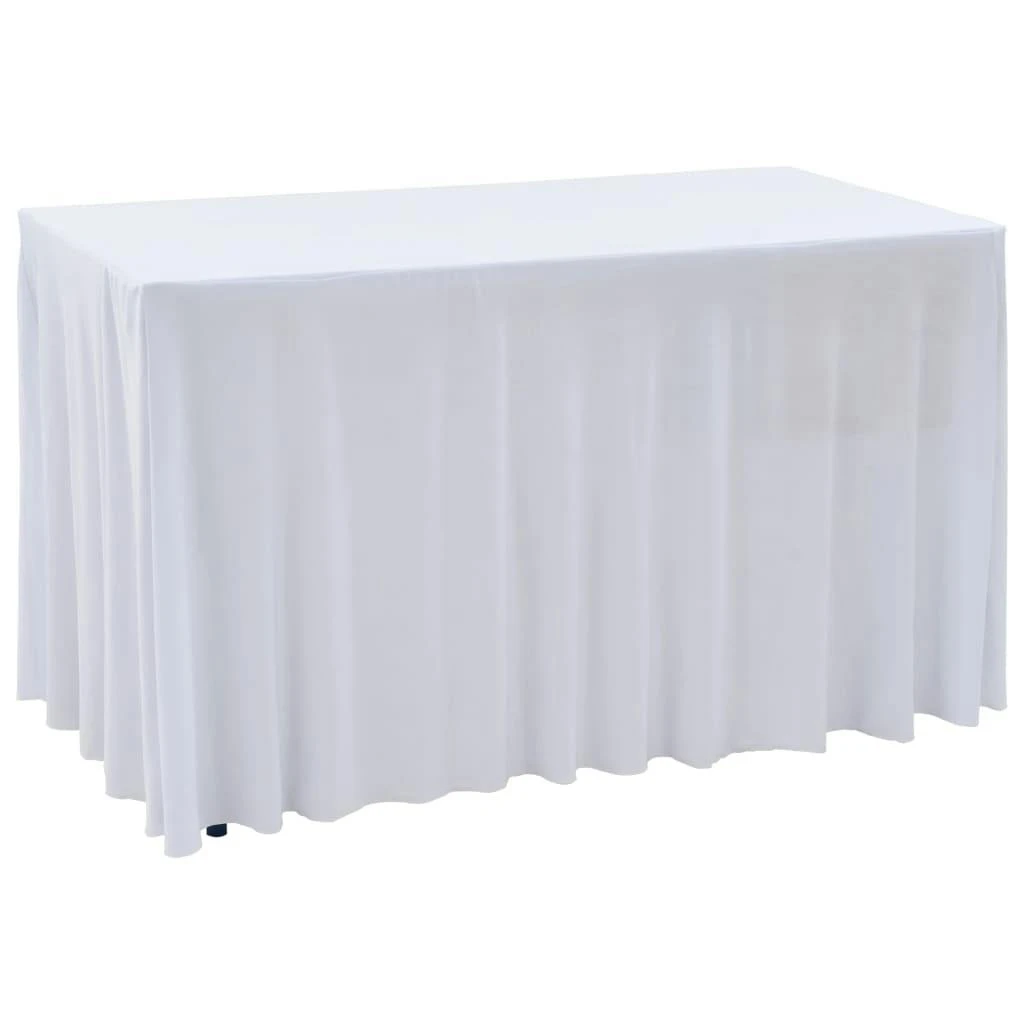VidaXL 3-tlg. Hussen-Set Für Biertisch Und Bänke Weiß 220x50x80 Cm 9 VidaXL 3-tlg. Hussen-Set Für Biertisch Und Bänke Weiß 220x50x80 Cm – Bild 7