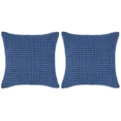 VidaXL Kissen Baumwollsamt 2 Stk. 45×45 Cm Anthrazit -VidaXL 009751f0 5d1d 4b95 b848 960ba172649d