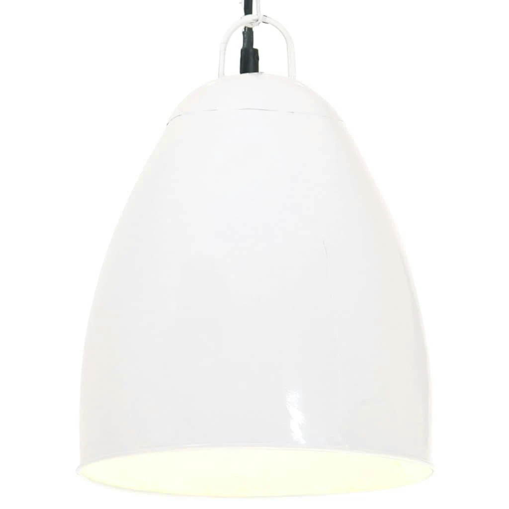 VidaXL Hängelampe Industriestil 25 W Weiß Rund 32 Cm E27 3 VidaXL Hängelampe Industriestil 25 W Weiß Rund 32 Cm E27