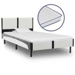 VidaXL Bett Mit Memory-Schaum-Matratze Grau Kunstleder 90×200cm -VidaXL 012d63fd 5458 446a 97c4 1c58ece06b12
