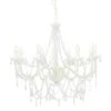 VidaXL Kronleuchter Mit Perlen Weiß 8 X E14-Fassungen -VidaXL 027715ef 91bc 486b a479 40ec66e79b4b 4