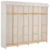 VidaXL Kleiderschrank Weiß 200 X 40 X 170 Cm Stoff -VidaXL 0301cc8a a644 4ac3 9755 89eae24918a5 2
