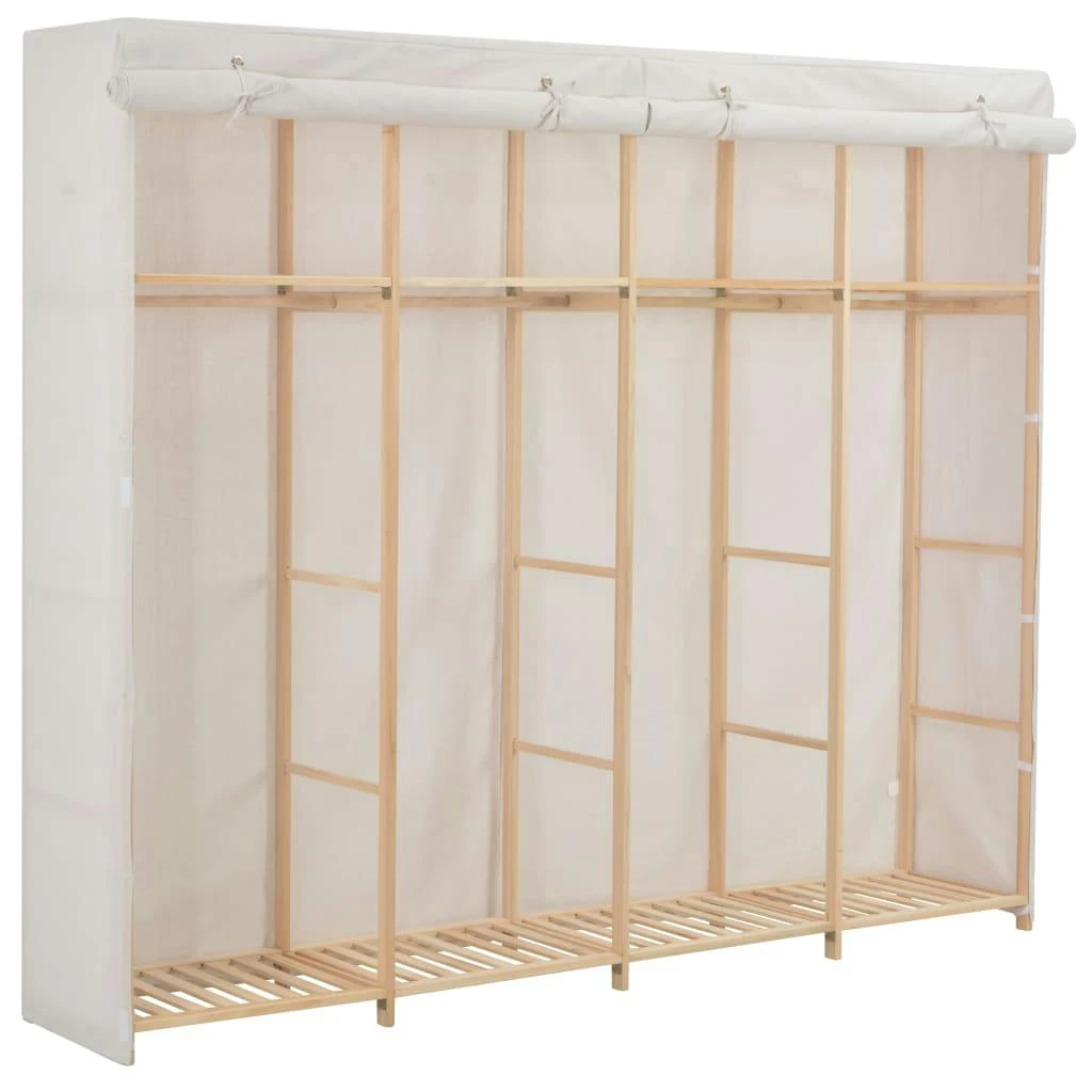 VidaXL Kleiderschrank Grau 173 X 40 X 170 Cm Stoff 6 VidaXL Kleiderschrank Grau 173 X 40 X 170 Cm Stoff – Bild 4