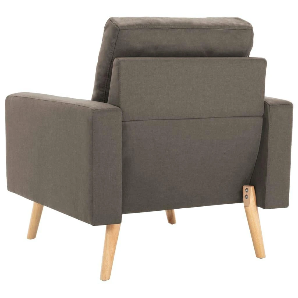 VidaXL 3-tlg. Sofagarnitur Stoff Taupe 8 VidaXL 3-tlg. Sofagarnitur Stoff Taupe – Bild 6