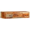 VidaXL Wand-Konsolentisch 100 X 25 X 20 Cm Massivholz