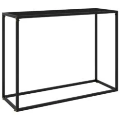 VidaXL Konsolentisch Schwarz 100x35x75 Cm Hartglas