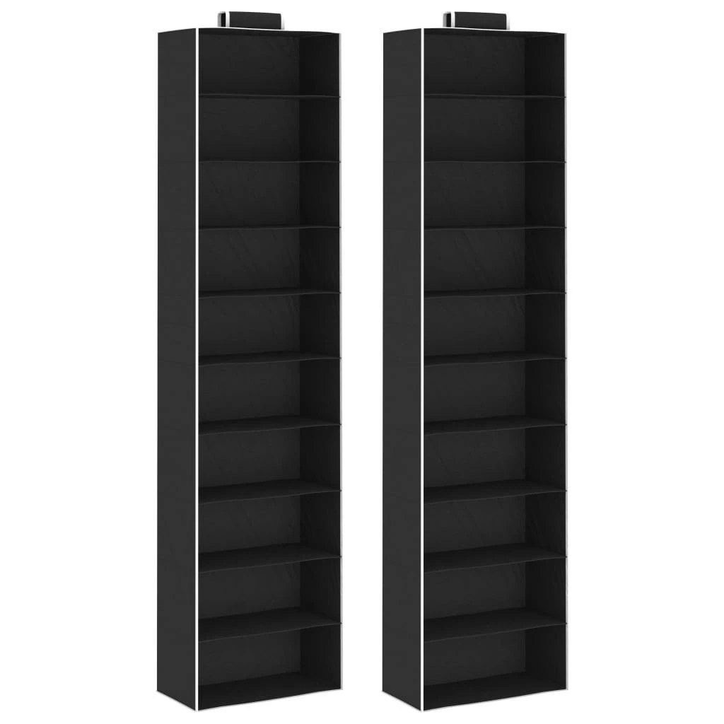 VidaXL Hängeaufbewahrung Für Schränke 2 Stk. Mit 10 Fächern Stoff 3 VidaXL Hängeaufbewahrung Für Schränke 2 Stk. Mit 10 Fächern Stoff