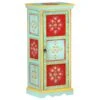 VidaXL Highboard Handbemalt 40x30x90 Cm Mango Massivholz -VidaXL 0f147e7b 2648 495a a5ef 841424075290