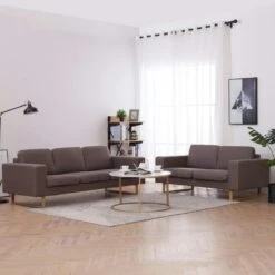 VidaXL 3-tlg. Sofagarnitur Stoff Taupe 13 VidaXL 3-tlg. Sofagarnitur Stoff Taupe -VidaXL 0fcdbf0f 5620 4bd0 8694 8ec564c7f69a 1