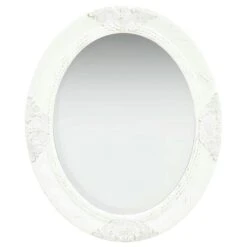 VidaXL Wandspiegel Im Barock-Stil 50 X 60 Cm Weiß