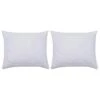 VidaXL Kissenbezüge 2 Stk. 80×80 Cm Weiß