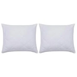 VidaXL Kissenbezüge 2 Stk. 80×80 Cm Weiß