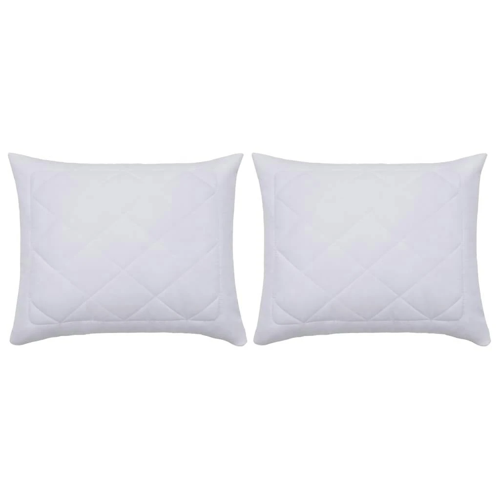 VidaXL Kissenbezüge 2 Stk. 80×80 Cm Weiß 3 VidaXL Kissenbezüge 2 Stk. 80×80 Cm Weiß