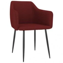 VidaXL Esszimmerstühle Stoff : Farbe - Rot, Größe - 4 Stk. -VidaXL 15724d5b 109f 49c1 b105 dec6d39c7774