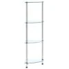 VidaXL Regal Mit 4 Ablagen Transparent 30x30x100 Cm Hartglas -VidaXL 16bab244 db4c 4987 8472 972b0ff3061c