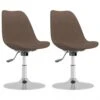 Esszimmerstühle Drehbar Stoff| VidaXL : Farbe - Taupe, Größe - 2 Stk.
