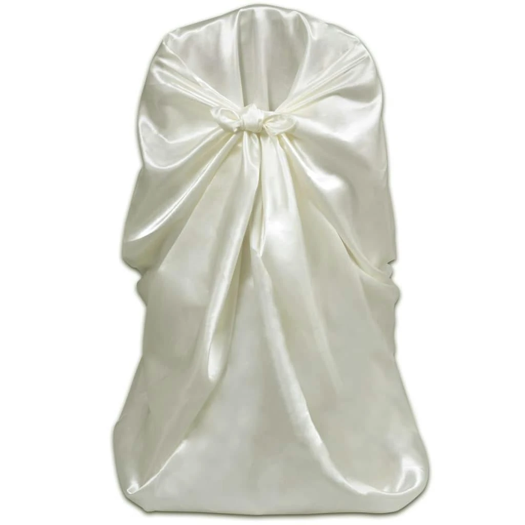 VidaXL Stuhlhussen Für Hochzeit Bankett 12 Stk. Creme 8 VidaXL Stuhlhussen Für Hochzeit Bankett 12 Stk. Creme – Bild 6