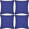 VIDAXL 4 Blaue Kissenbezüge Baumwolle 80 X 80 Cm 1 VIDAXL 4 Blaue Kissenbezüge Baumwolle 80 X 80 Cm -VidaXL 1b5c93f3 d23d 49a4 9bad 0ae380be8694 2