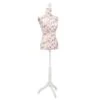 VIDAXL Damenbüste Schneiderpuppe Büste Torso Mannequin Baumwolle Weiß Rose -VidaXL 1e813459 8326 4843 9a59 2c5a13949f15