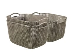 VidaXL 3-tlg. Stapelkorb-Set Braun Weide -VidaXL 21204b0f 7ea8 49c0 ae03 af5dbdd8e241