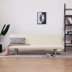 VidaXL Schlafsofa Creme Polyester
