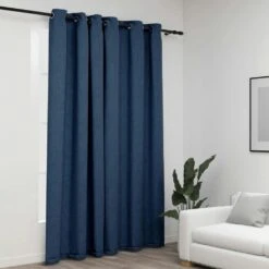 VidaXL Verdunkelungsvorhänge Haken 2 Stk. Samt Dunkelblau 140x175cm -VidaXL 21d0e02c c6aa 41f7 ab11 aca859c7f06c 2