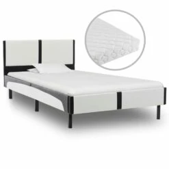 VidaXL Bett Mit Memoryschaum-Matratze Schwarz Kunstleder 90×200 Cm -VidaXL 24798406 09d5 4e47 9e3b 307dd73d9480 1