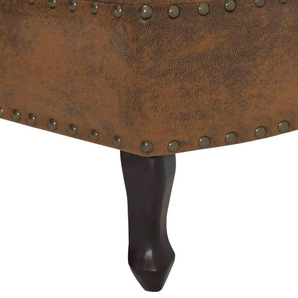 VidaXL Chaiselongue Braun Wildleder-Optik 9 VidaXL Chaiselongue Braun Wildleder-Optik – Bild 7