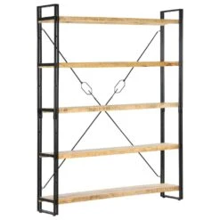 VidaXL Bücherregal 5 Fächer 140x30x180 Cm Altholz Massiv -VidaXL 267fc1db bdb1 41ce 990e f5b19970dfd9