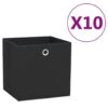 VidaXL Aufbewahrungsboxen 10 Stk. Vliesstoff 28x28x28 Cm Schwarz -VidaXL 270e968b 1a1f 418d a05a 252bfb772fef