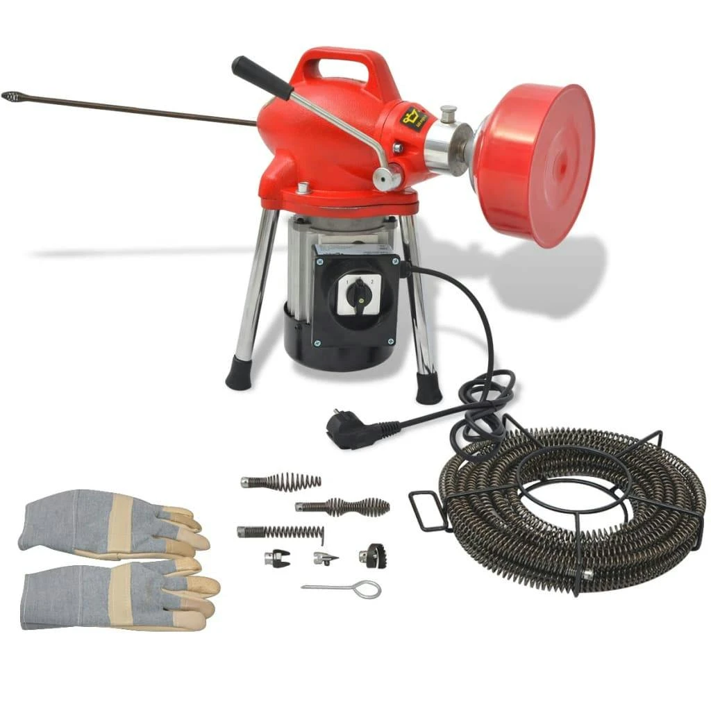 VidaXL Rohrreinigungsmaschine 250W 15mx16mm / 4,5mx9,5mm 4 VidaXL Rohrreinigungsmaschine 250W 15mx16mm / 4,5mx9,5mm – Bild 2