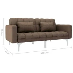 VidaXL Schlafsofa Braun Stoff -VidaXL 283f98a5 88e1 4083 a802 acff455658e8
