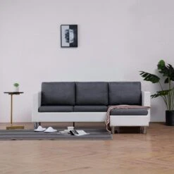 VidaXL 3-Sitzer-Sofa Mit Kissen Schwarz Kunstleder 11 VidaXL 3-Sitzer-Sofa Mit Kissen Schwarz Kunstleder -VidaXL 28cd6023 5ad0 4ea2 8354 8c2fa72cbb5f
