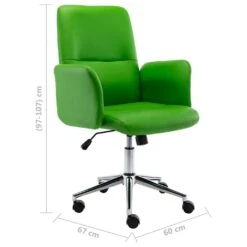 VidaXL Bürostuhl Kunstleder Grün -VidaXL 2a24941d 9789 4814 be12 b2590a672a69