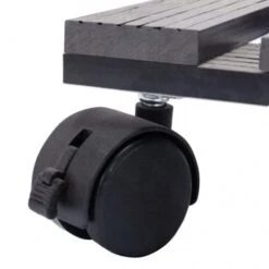 VidaXL Pflanzenroller 2 Stk. WPC : Farbe - Grau, Größe - 30 X 30 X 7.5 Cm -VidaXL 2b350253 9ed7 46ae aca8 03e7211d5ff1