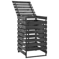 VidaXL Mülltonnenbox Für 1 Tonne 70x75x121cm Bemalt Kiefer Massivholz