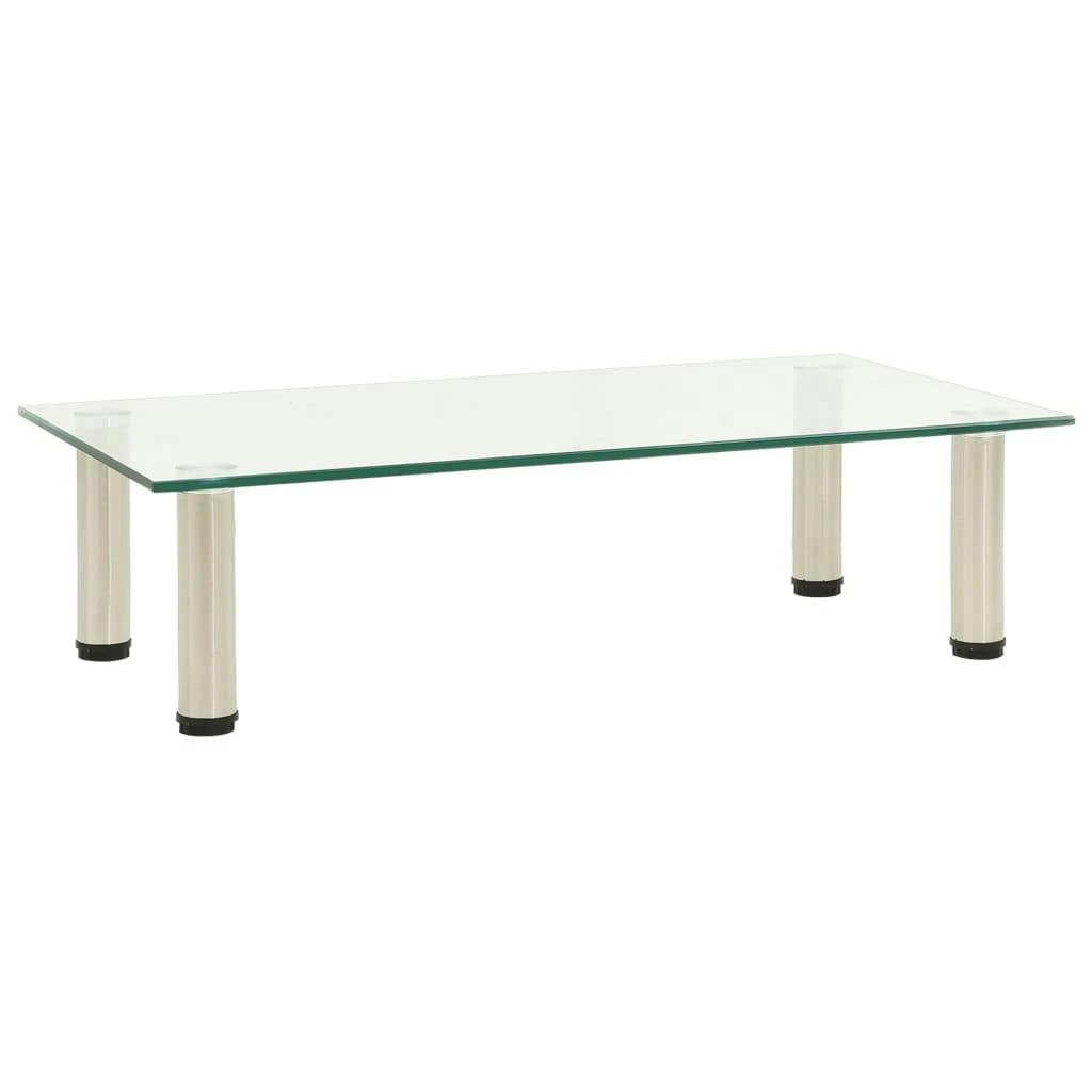 VidaXL TV-Tisch Transparent 60x35x17 Cm Hartglas 3 VidaXL TV-Tisch Transparent 60x35x17 Cm Hartglas