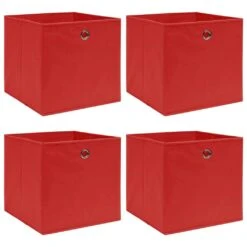 VidaXL Aufbewahrungsboxen 4 Stk. Rosa 32×32×32 Cm Stoff -VidaXL 2c43178a 238c 411c af2c 974a16c54480 3