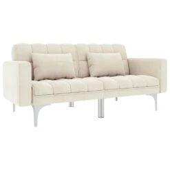 VidaXL Schlafsofa Creme Polyester 11 VidaXL Schlafsofa Creme Polyester -VidaXL 2e11f3e9 c0a9 404d 8484 7844070f5cb9 1