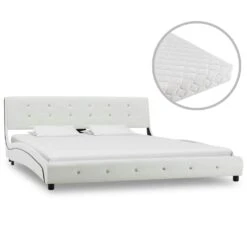 VidaXL Bett Mit Matratze Grau Kunstleder 160 X 200 Cm -VidaXL 2eb6422f b732 49fc ab3c 0fe79a70c4f2