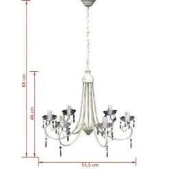 VIDAXL Kronleuchter Pendelleuchte Kristall 6 Lampenfassung 14 VIDAXL Kronleuchter Pendelleuchte Kristall 6 Lampenfassung -VidaXL 2fe4501f fe7f 4cc1 96cc e9e31dcfc034