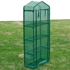 VidaXL Gewächshaus Mit Regalen Stahl 143x143x195 Cm -VidaXL 30bb6995 aa2b 4d0d 8f9a 3c6b5d83f0d4 5