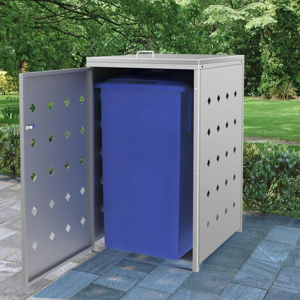 VidaXL Mülltonnenbox Für 1 Tonne 70x75x121cm Bemalt Kiefer Massivholz 5 VidaXL Mülltonnenbox Für 1 Tonne 70x75x121cm Bemalt Kiefer Massivholz – Bild 3