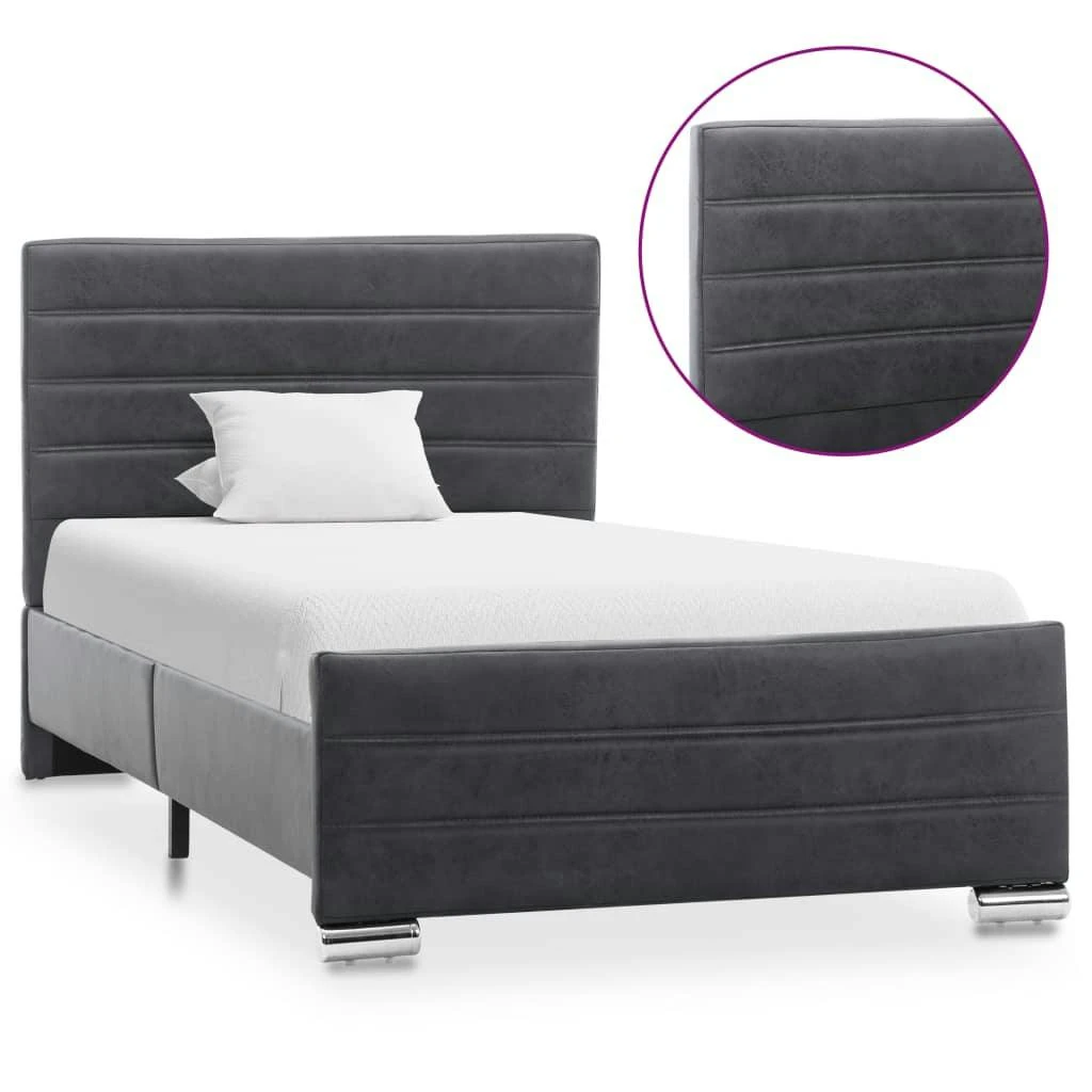 VidaXL Bettgestell Braun Wildleder-Optik 180 × 200 Cm 9 VidaXL Bettgestell Braun Wildleder-Optik 180 × 200 Cm – Bild 7