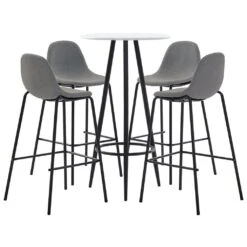 VidaXL 5-tlg. Bar-Set Stoff Taupe -VidaXL 37cc6eb8 9b1d 4d06 81cb 09f431c9b7a0