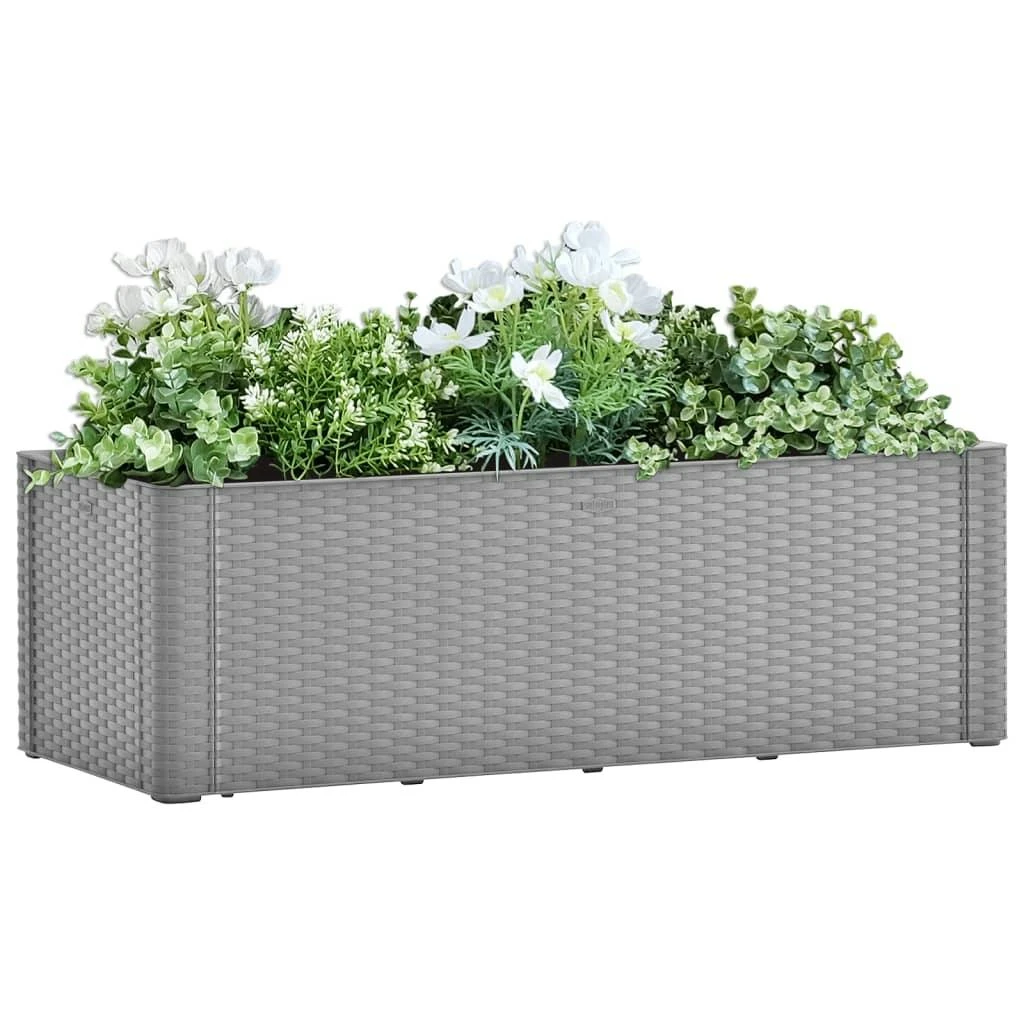 VidaXL Garten-Hochbeet Mit Ablage 50x50x90 Cm WPC Grau 8 VidaXL Garten-Hochbeet Mit Ablage 50x50x90 Cm WPC Grau – Bild 6