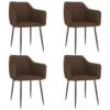 VidaXL Esszimmerstühle Stoff : Farbe - Braun, Größe - 4 Stk. 2 VidaXL Esszimmerstühle Stoff : Farbe - Braun, Größe - 4 Stk. -VidaXL 3c99739b 9ab4 4c10 a613 61666525db6c