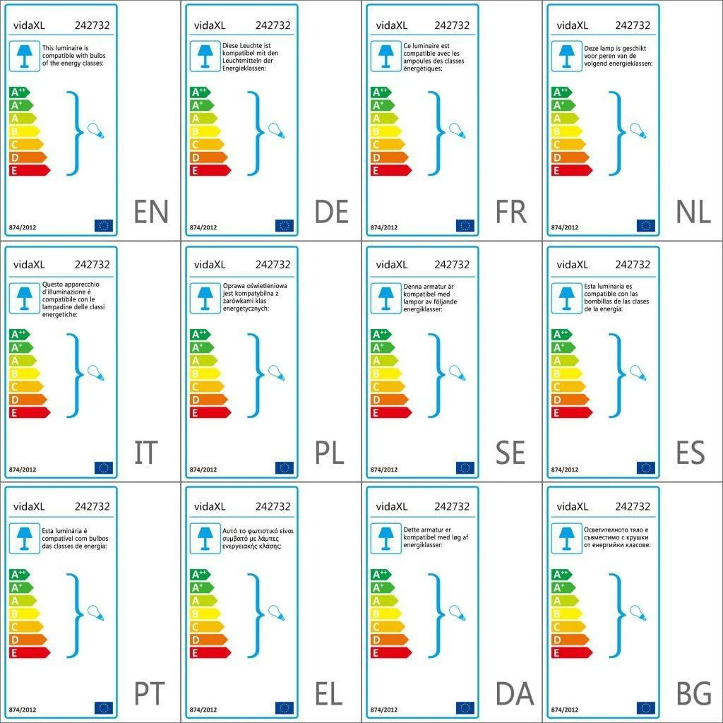 VidaXL Stehlampe Grau 9 VidaXL Stehlampe Grau – Bild 7