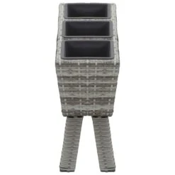 VidaXL Garten-Hochbeet Mit Beinen 3 Töpfen 72×25×50 Cm Poly Rattan -VidaXL 3ee75488 2974 4293 921b 5b80b0c4d7e0