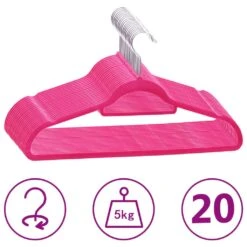 VidaXL 20 Stk. Kleiderbügel-Set Anti-Rutsch Grau Samt 11 VidaXL 20 Stk. Kleiderbügel-Set Anti-Rutsch Grau Samt -VidaXL 42d50abe 143f 4a3e bdba 51bfd0d03abb 3